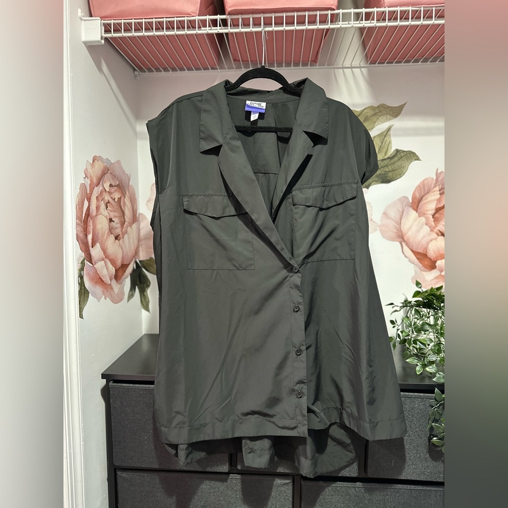Future Collective Black Button Down - 2x